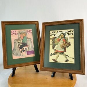 Framed Prints of Norman Rockwell The Saturday Evening Post Covers 1927 & 1925